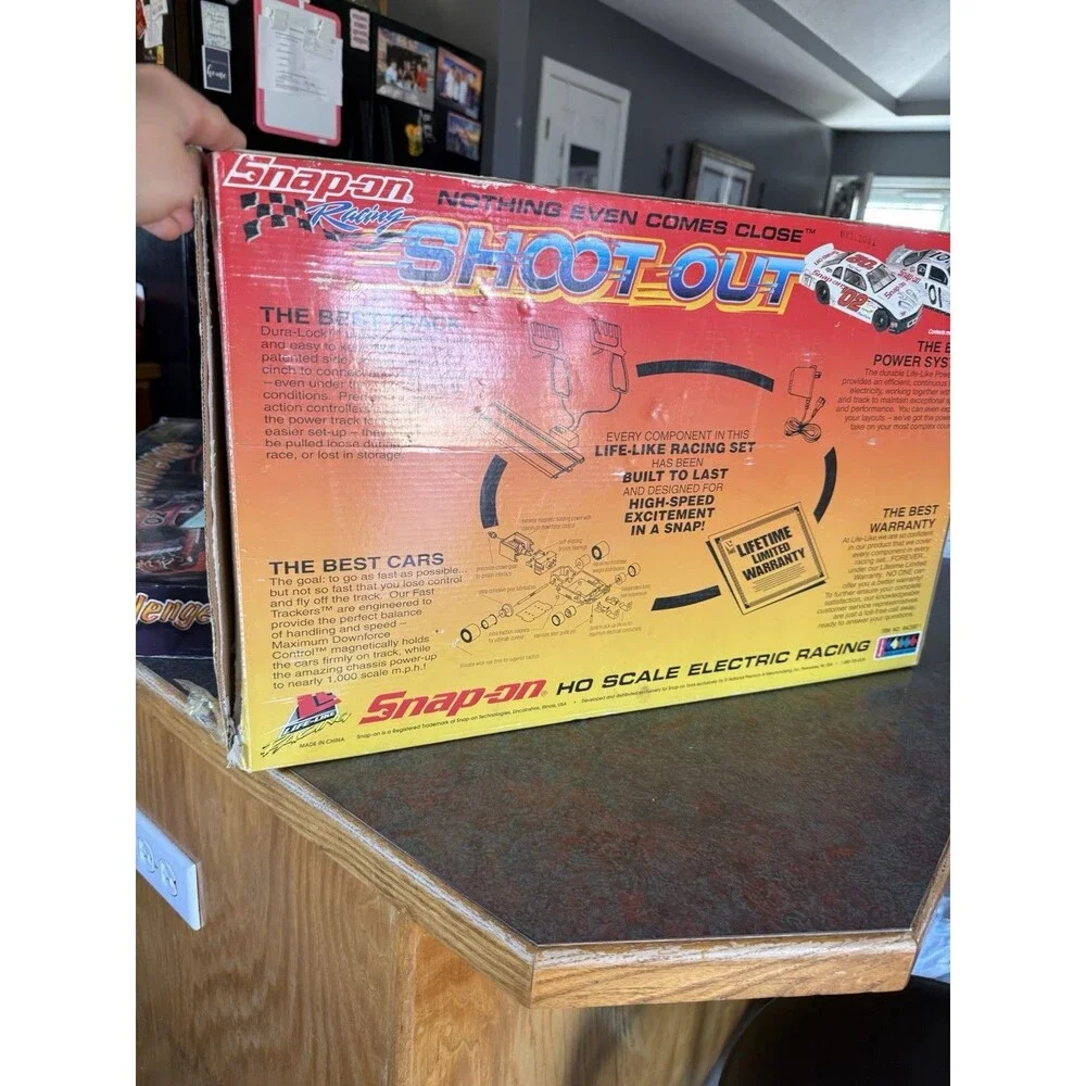 2 Snap On Racing Challenge & Shoot Out Road Race Set slot car HO Scale No Cars